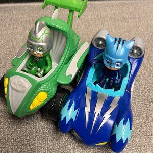 PJ Mask Toy Lot Gekko Catboy Green Blue Action Figures Cars And Toys